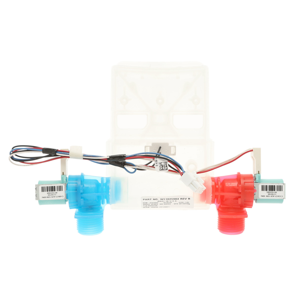 W11210459 - Genuine OEM Whirlpool Washer Water Inlet Valve